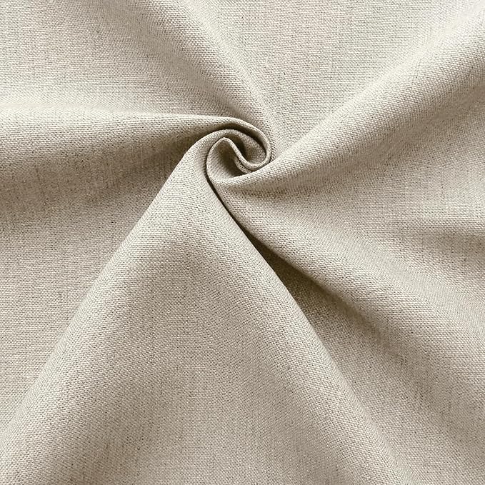 Barcelonetta | Linen Fabric | Natural Linen Cloth | Embroidery, Sewing | Soft, Breathable | 55" Wide | 70% Linen, 30% Rayon | Hemp, Jute, Needlework, Lining (Natural, 1 Yard)