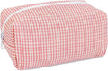 STARDW Checkered Makeup Bag Cute Cosmetic Bags for Women and Girls, Travel Toiletry Bag, Small Zipper Makeup Pouch, Purse Organizer Pouches Canvas Lining