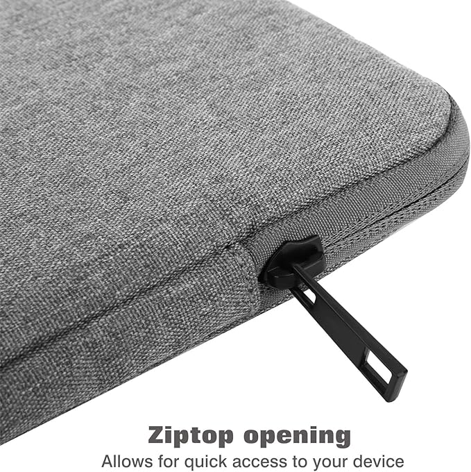MoKo 9-11 Inch Tablet Sleeve Bag Carrying Case Fits New 11inch iPad Air M3, iPad A16 2025, iPad Pro 11 M4, Air 5/4/3, iPad 10/9/8th Gen, Tab S8/S9 11", Light Gray
