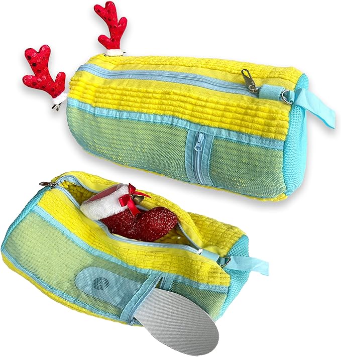 Meruya Shoe Washing Machine Bag - Set of 2 Shoe Washing Bags, Side Mesh for Insoles Sock, 360° Deep Clean Laundry Bag, Reusable Shoe Bag for Washing Machine, Shoe Cleaning Bag for Sneakers