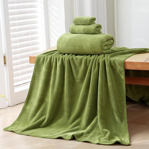 Akzpe 40x80 Inches Bath Sheets Towels for Adults Oversized Bath Towels Extra Large Luxury Super Soft Absorbent Quick Dry Microfiber (Sage Green,6PCS)