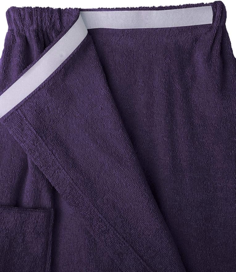SIORO Women Bath Towel Wrap Robe, Soft Cotton Terry Spa Cloth, Plush Adjustable Closure for Shower, Travel, Pool, Gym