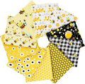 Craftido -25 Options- 100% Cotton Quilting Fabric Bundles 10pcs Fat Quarters 18”x21”-Medium Weight 5.2 oz- Soft Cotton for Quilting, Sewing Project, Patchwork, DIY Crafts – Honey Bees