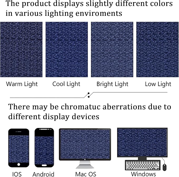 Lecloud Bessie Blue Kitchen Curtains 30 Inch Length 2 Panels, Faux Linen Textured Curtains for Bedroom, Window Curtain Tiers with Dual Rod Pocket for Home Decor, Each 30 W x 30 L