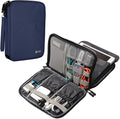 BUBM Electronic Accessories Organizer, Travel Gadget Bag for Cables, Dark Blue