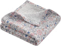 NTBAY 2 Layer Muslin Cotton Baby Swaddle Blanket, 30x40 Soft and Breathable Receiving for Newborns and Infants, Perfect for Crib, Stroller, Travel, Lightweight Nursery Blanket, Vintage Floral