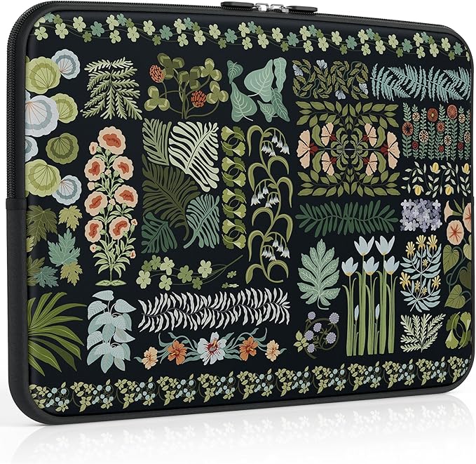 iCasso Laptop Sleeve 15.6 inch, Compatible with MacBook Air 15 inch, Cute Shockproof Laptop Case 15.6'', Slim Protective Travel Carrying Case for MacBook Pro 16, Lenovo Dell Asus HP, Black