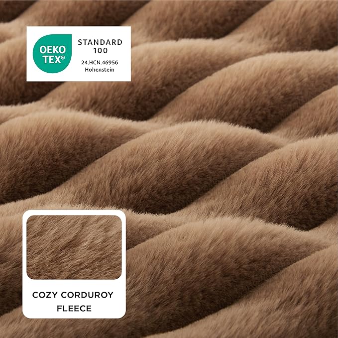Bedsure Orthopedic Dog Beds for Extra Large Dogs, Waterproof Memory Foam XL Pet Bed with Sides, Non-Slip and Egg-Crate Foam Big Dog Couch Sofa with Washable Removable Corduroy Cover, Brown