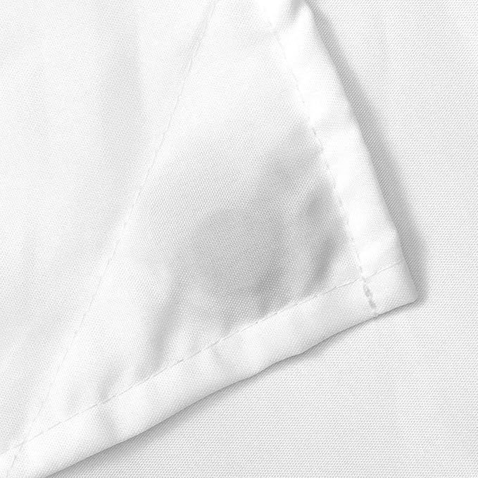 N&Y HOME Large Fabric Shower Curtain Liner 84 x 78 inches, Hotel Quality, Washable, Water Repellent, White Bathroom Curtains with Grommets, 84x78