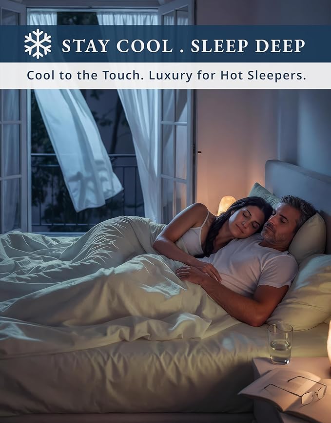 LANE LINEN 100% Egyptian Cotton Split King Sheets for Adjustable Beds - 1000 Thread Count, 15' Extra Deep Pocket Split King Sheets, Naturally Temperature Regulating Cooling Fade Resistant -Linen