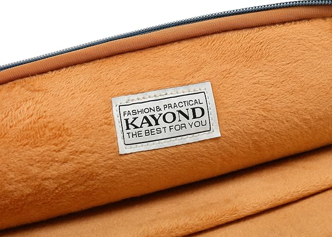 kayond Water-Resistant Canvas 14.1 Inch Laptop Sleeve-Blue Water Hyacinth