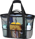 F-color Mesh Beach Bag Family - Large Tote Bag for Cruise Pool Toys Beach Vacation Essentials