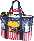 F-color Mesh Beach Bag Family - Large Tote Bag for Cruise Pool Toys Beach Vacation Essentials
