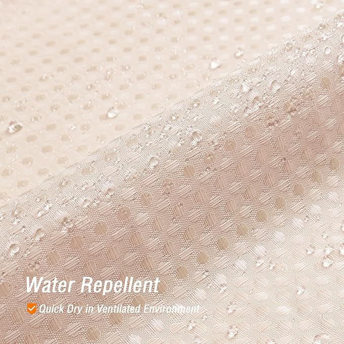 Gibelle Small Stall Shower Curtain 36 x 72, Narrow Half Waffle Weave Textured Fabric Shower Curtain for Bathroom, Water Repellent, Machine Washable, Blush Pink