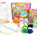 Kalakaram Punch Needle Embroidery Kit | Complete Beginner Starter Kit with 2 Printed Designs | Perfect DIY Craft Gift for Girls, Teens, Kids, & Adults