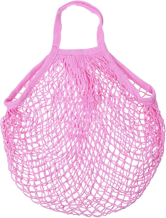 MECCANIXITY Cotton Mesh Bag Reusable Washable Mesh Net String Grocery Bags Organizer for Fruits Vegetables Shopping