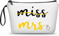ARIOSEY Wedding Engagement Bachelorette Wedding Registry Gifts for Bride Daughter Mrs Makeup Bag Bachelorette Party Bride Make Up Pouch Gifts for Newly Engaged Couples