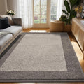 DOMUSTEX Washable Area Rug 48" x 72", Non Slip Kitchen Rug for Floor, Absorbent Entrance Runner Rug for Bedroom, Living Room, (Roll Packing)