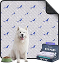 Velvopet Washable Pee Pads for Dogs, 1 Pack Puppy Pads, Super Absorbent & Leakproof with Anti-Slip Bottom for Dog Training, Crates, Car, Pet Pee Pads, and Furniture Protection, 72"x72"