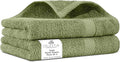 Villa Celestia 100% Cotton Hand Towel Set of 2, (16 x 28 inches) Sustainable, Soft, Highly Absorbent, Quick Drying, Combed Cotton Hand Towels Pack of 2 Ideal for Hotels, Spa, Bathroom, Dorm, Sage