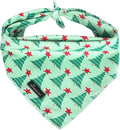 ARING PET Christmas Dog Bandanas, Green Christmas Tree Holiday Pet Bandana Scarf Triangle Bibs for Puppy Small Medium Large Boy Girl Dogs Cats-S