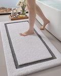 Color&Geometry Bathroom Rugs, Water Absorbent and Quick Dry Microfiber Bath Rugs-24"x43", Non-Slip, Machine Washable, Extra Soft Plush Bath Mats for Bathroom, Laundry Room, Shower and Tub