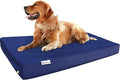 Dogbed4less Orthopedic Pet Bed with Memory Foam for Dogs, Waterproof Liner with Durable Nylon Blue and Bonus Miscrosuede Antislip External Covers, (Ballistic in Navy, XL, 47" Length X 29" Width)