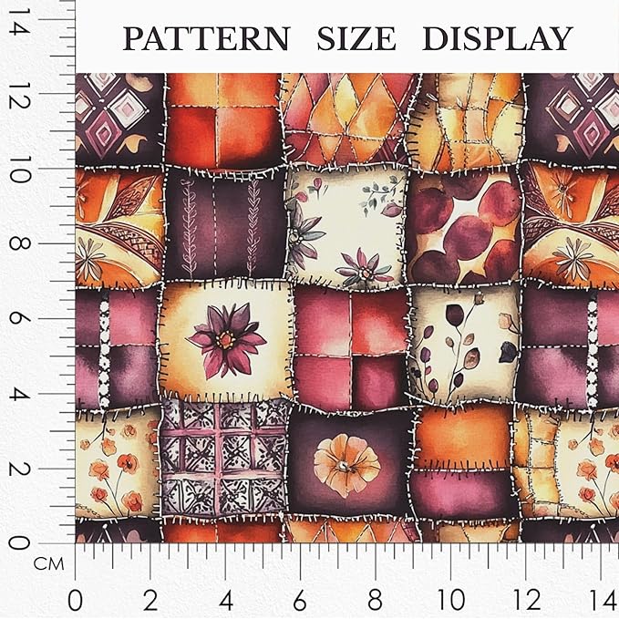 Soft Blossom Patchwork Cotton Fabric – Premium Turkish Printed Cotton 140 GSM, Pre-Cut 61 x 36.6 Inches, Pastel Floral Quilting Fabric for Baby Projects, Home Decor & Sewing Crafts