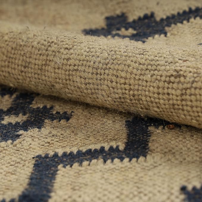 Klim Wool Jute Rug – Handwoven Elegance and Durability (Design 18)