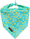 MR. CHUBBYFACE Bananas Dog Bandanas Reversible Triangle Bibs Scarf Accessories for Dogs Cats Pets