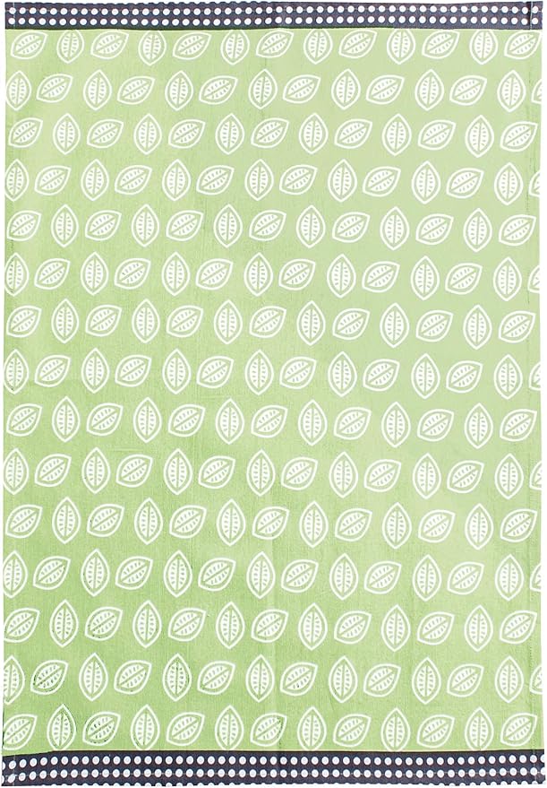 ACCENTHOME Cotton Kitchen Towels Set of 4 - Absorbent Tea Towels With Lemon Slice Print 2+2 Each Design - Multi-Purpose Linen for Drying and Hand Use 20x28