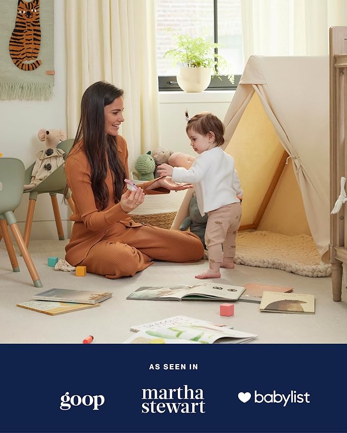 Lalo Play Tent - Indoor Tent for Kids and Toddlers, Made of FSC Certified Beechwood & Natural Canvas, Easy Setup, Perfect Indoor Kids Fort for Imaginative Play - 44.5 x 25 x 40 in - Ages 12mo. & Up