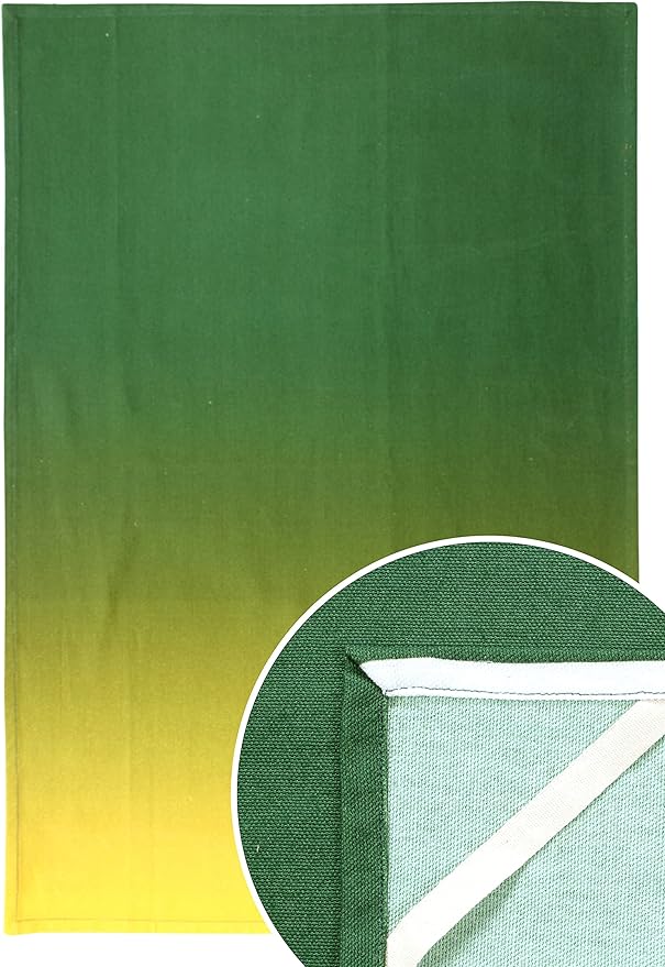 ACCENTHOME Kitchen Towels Set of 4 Super Absorbent Durable Towels Perfect for Kitchen Mess & Drying Dishes 50x70 cm Stripe & Check Pattern Pineapple Slices Print