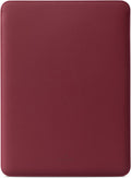 Comfyable Laptop Sleeve 13 Inch Precisely Compatible with MacBook Air M4 2025-2018 & MacBook Pro M2 2022 M1 2020-2016, Genuine Leather Cover Case, Wine Red