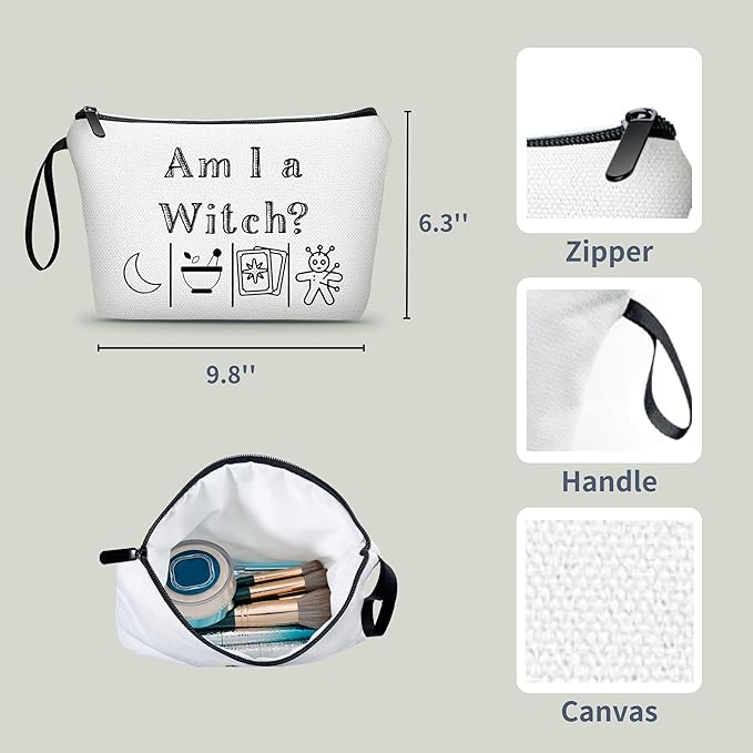 Small Goth Witchy Gifts for Women Witchcraft Cosmetic Makeup Bags for Women for Purse