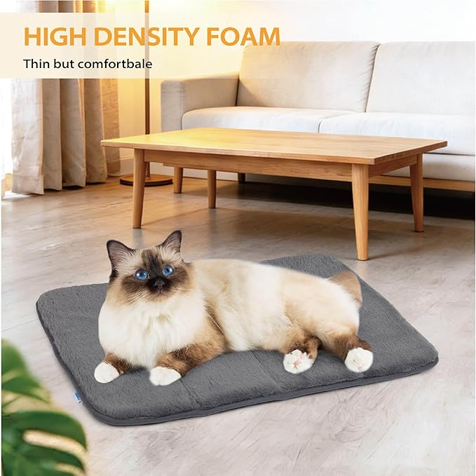 ZAKAPAWS Dog Crate Pad for X Large Dog - 41x27 Memory Foam Dog Bed, Washable & Anti-Slip Dog Bed Mat, Ultra Soft Kennel Pad for Dogs Cozy Sleeping Mat, Grey