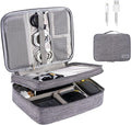 OrgaWise Electronics Organizer, Electronic Accessories Bag Travel Cable Organizer Three-Layer for iPad Mini, Kindle, Hard Drives, Cables, Chargers