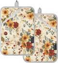 Pot Holders Set of 2 Floral Hot Pads for Kitchen Heat Resistant Potholders Sets for Kitchen and Baking 7x9.8in