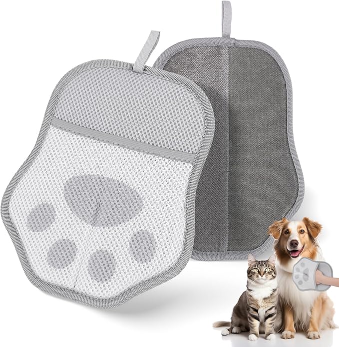JDHTMTCBGX Pet Hair Removal Glove, Magic Pet Hair Remover Glove Reusable, Magic Brush Pet Hair Remover for Clothing, Couch, Carpet, Car Seat.