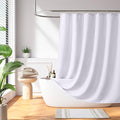 Madison Park Shower Curtain Waffle Weave, Vibrant Dyed, Waffle Shower Curtain 3M Scotchgard Moisture Management, Farmhouse Extra Long Shower Curtains for Bathroom, Extra Long: 72"x84" White