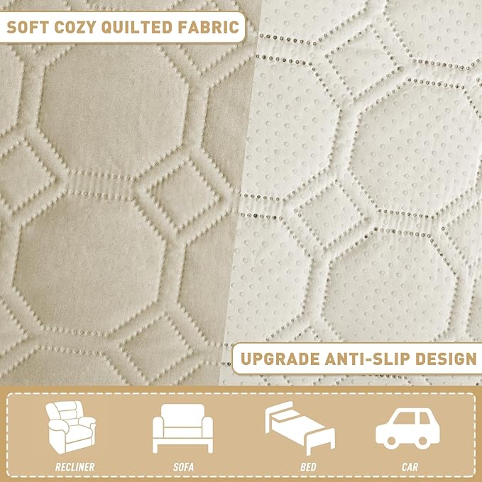 ZNSAYOTX Ultimate Cozy Blankets (82"x120") 100% Waterproof Bed Mat Blanket for Dog Pets, Couch Sofa Protector with Non-Slip Back Washable Durable, Pee Scratch Proof Easy to Clean (Khaki)