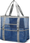 F-color Mesh Beach Bag Family - Large Tote Bag for Cruise Pool Toys Beach Vacation Essentials