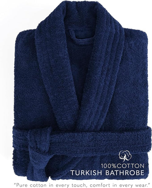 American Soft Linen Women’s 100% Cotton Terry Bathrobe – Soft, Absorbent, Quick Dry Turkish Robes for Women Quality Housecoat