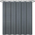 ggaimwf 72x72 Inch Solid Color Shower Curtain for Bathroom Waffle Bath Water Resistant Fabric Curtains Outer Space Gray Modern Thick Shower Stall Curtain with Metal Hooks