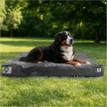 Sytopia 47 Inch Canvas Outdoor Dog Bed for Extra Large Dogs, Waterproof Washable Removable Cover, Indoor Patio Pet Pad, Dark Grey