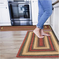 Highland Jute Braided Runner Rug 22x72 - Multicolor Braided Rug Runners to Use in Kitchen & Entryway