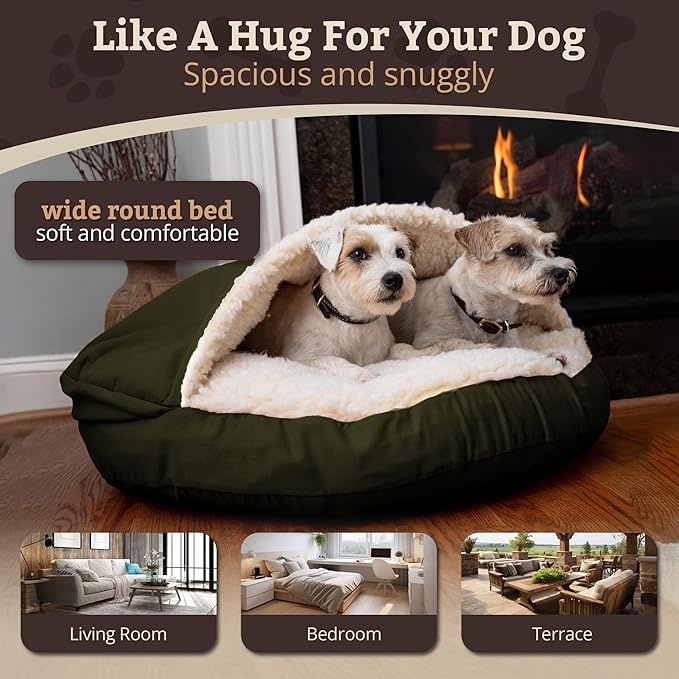 Small Snoozer Cozy Cave, Olive