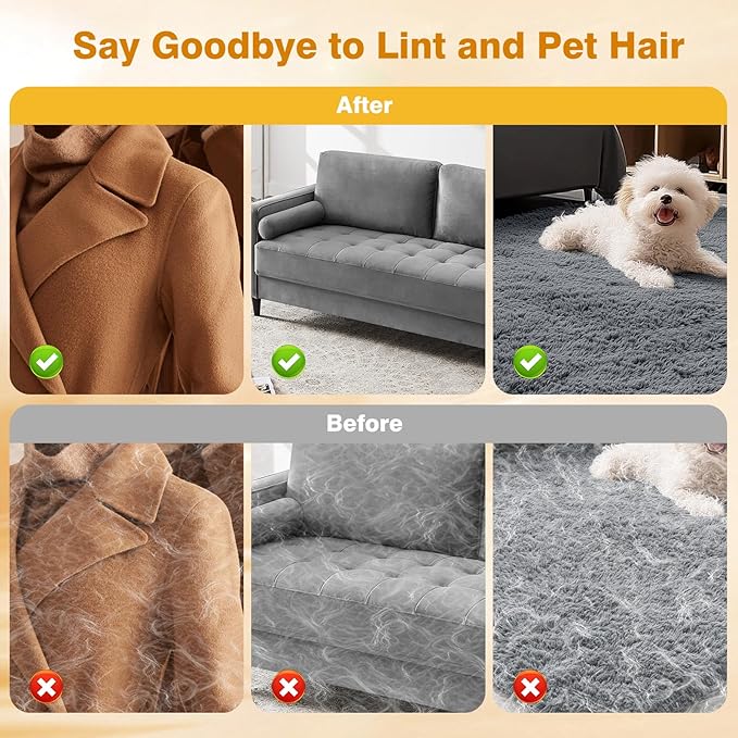 XSDLSSLY 2Pcs Pet Hair Removal Gloves for Cats and Dogs. The Latest Reusable electrostatic pet Hair Removal Gloves.Pet Hair Removal Tool Suitable for Sofas, Bed Sheets, Clothing, and car Seats