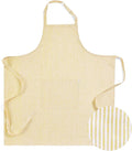 Solino Home 100% Pure Linen Apron for Women & Men - Full Midi Bib Apron Adjustable Neck Strap with Center Pockets for Kitchen