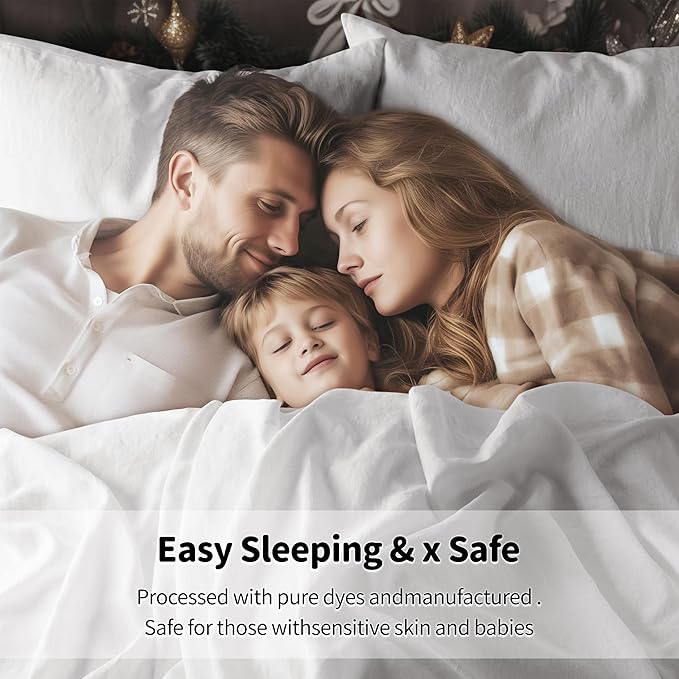 LBRO2M 100% Linen Sheet Set California King Size, Bed Sheets 4 Piece Sets, Solid Color Natural Flax Bed Sheets Soft Breathable Bedding,16" Deep Pocket,All Season (Clifornia King, White)